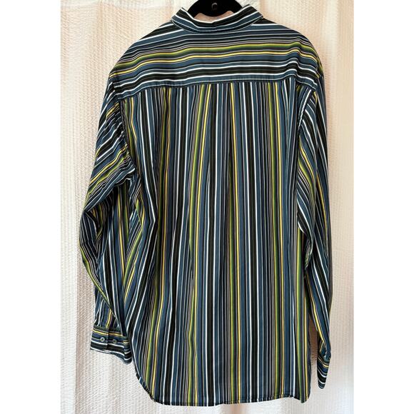 Tommy‎ Bahama Men’s 100% Cotton Multi Color Long Sleeve Button Down Shirt Size L - Picture 3 of 12